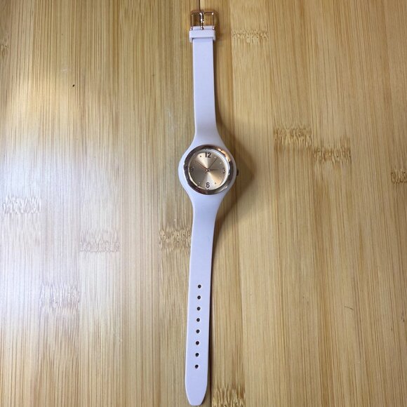 Ladies' Rose Gold & Pink Minimalist Watch Rubber Band FMDOTT042, 30mm - Picture 2 of 5